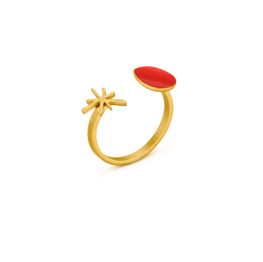 Mujer Joidart  | Anillo Dorado Miro Jewelry