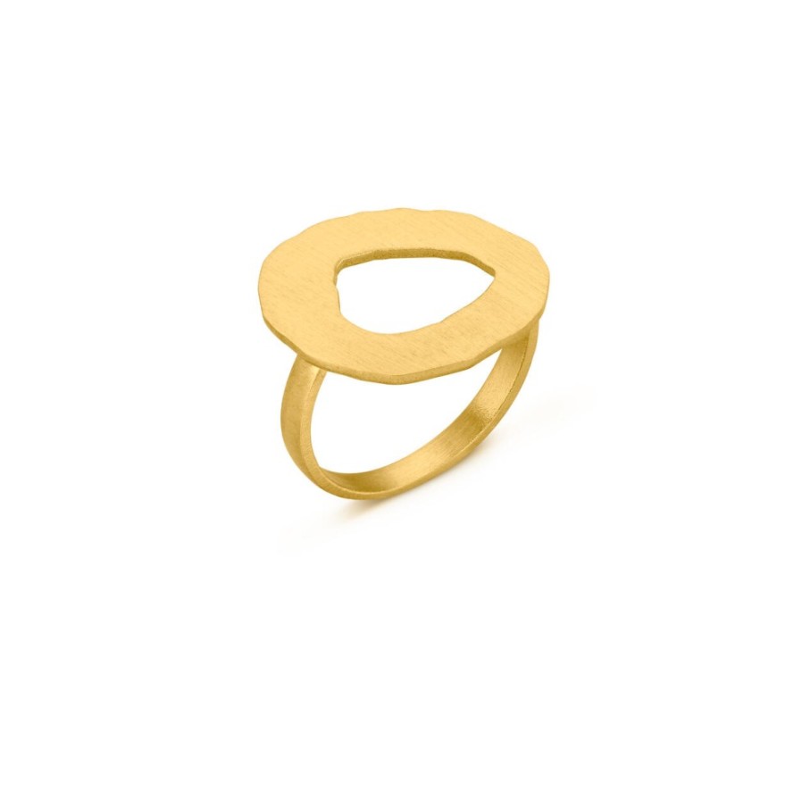 Mujer Joidart  | Anillo Dorado Miro Jewelry